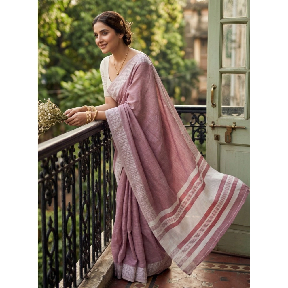 PID-67045-Women-s-Linen-Printed-Saree-With-Unstitched-Blouse-5-5-Mtr-Magenta-1-1000x1000-1.webp
